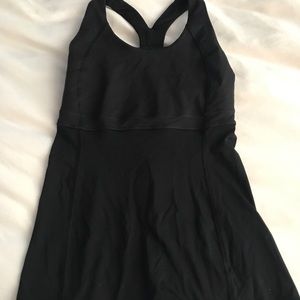 Black racerback tank top